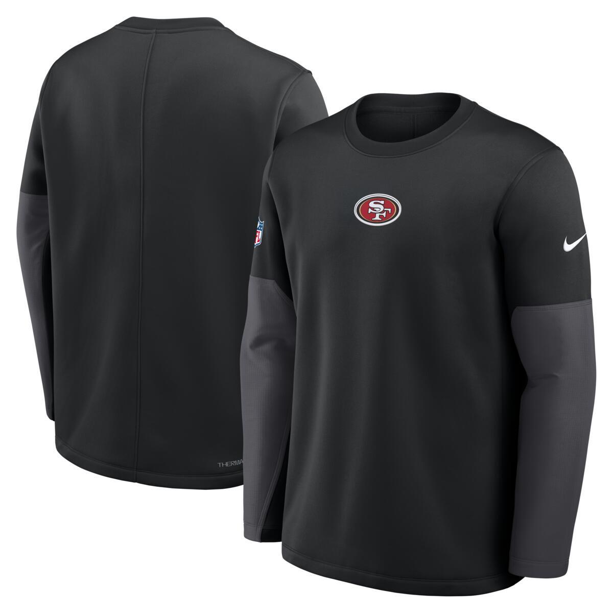 Nike San Francisco 49ers Sideline Scripted to Win Performance Crew product image 3, provided for visual reference and