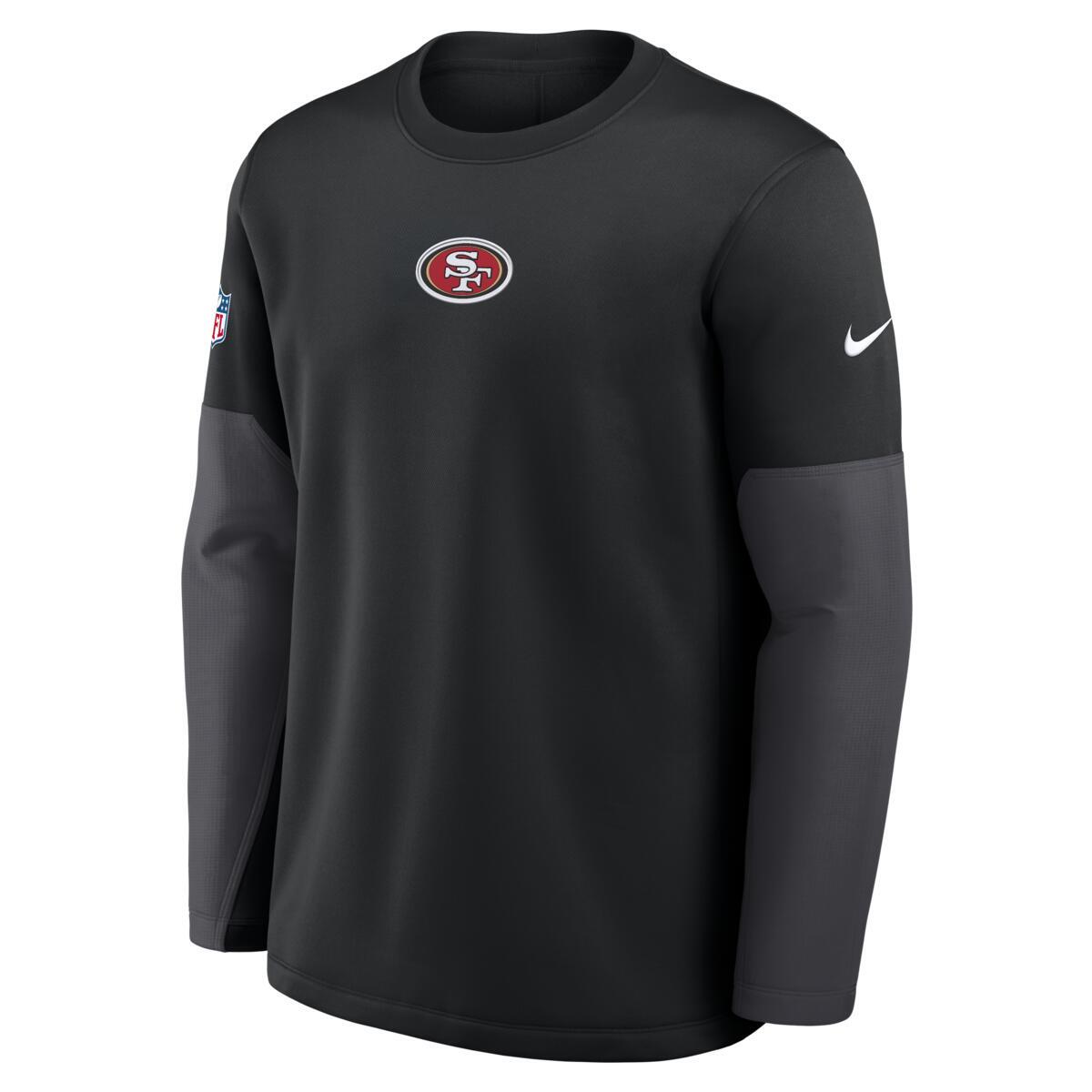 Nike San Francisco 49ers Sideline Scripted to Win Performance Crew product image 1, provided for visual reference and