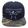 PRO STANDARD DALLAS COWBOYS LOGO Snapback HAT- CAMO product image 1, provided for visual reference and product detail review