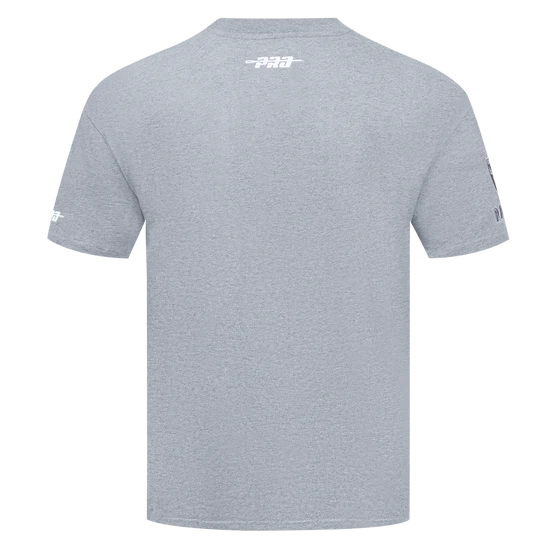 Pro Standard Las Vegas Raiders Reverse French Terry Cotton Jersey Drop T-Shirt-Gray product image 2, provided for visual