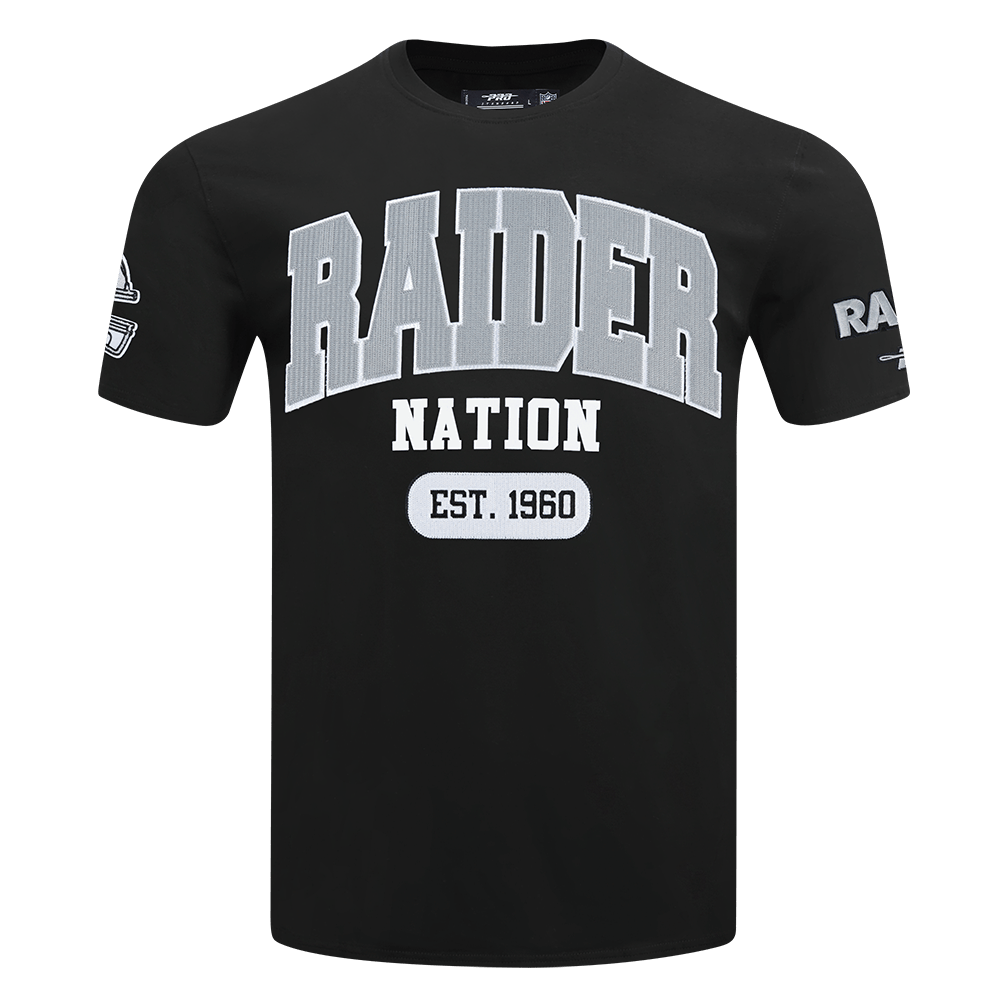 Pro Standard Men Las Vegas Raiders City Arch T-Shirt - Black product image 1, provided for visual reference and product