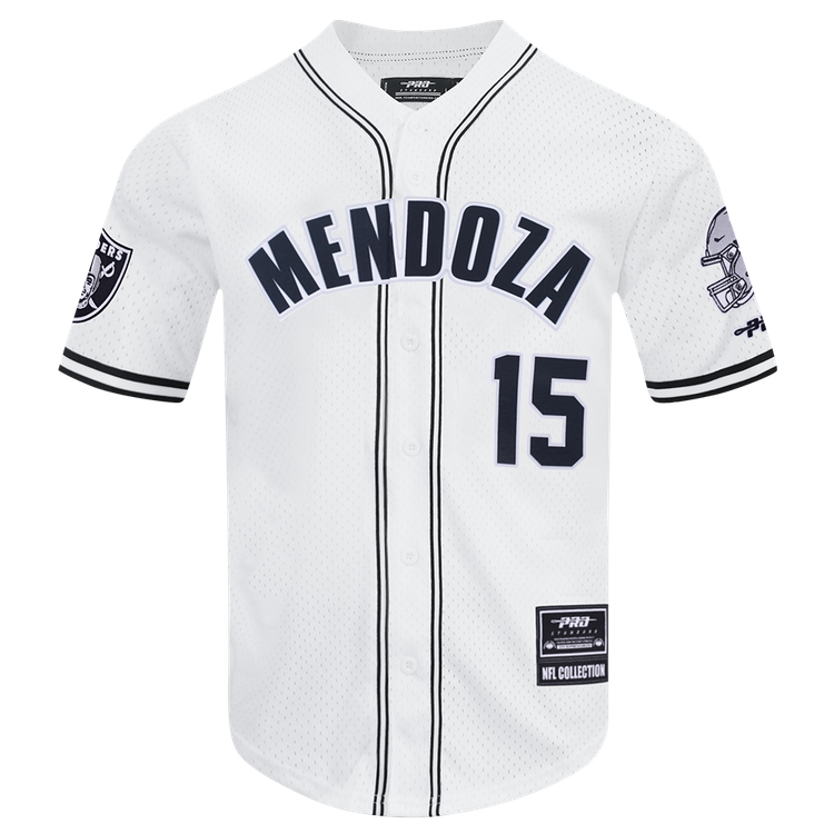 Pro Standard Men Las Vegas Raiders Fernando Mendoza #15 Classic Mesh - White/Black product image 1, provided for visual