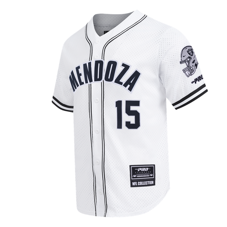 Pro Standard Men Las Vegas Raiders Fernando Mendoza #15 Classic Mesh - White/Black product image 3, provided for visual