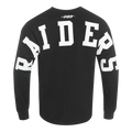 Pro Standard Las Vegas Raiders Wingspan Shoulder Long Sleeve T-Shirt-Black product image 1, provided for visual reference