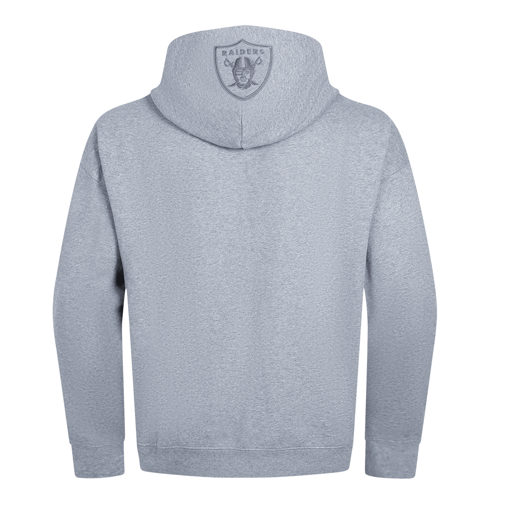 Pro Standard Men Las Vegas Raiders Neutral Drop Shoulder Fleece Pullover Hoodie - Dark Heather Gray product image 2,
