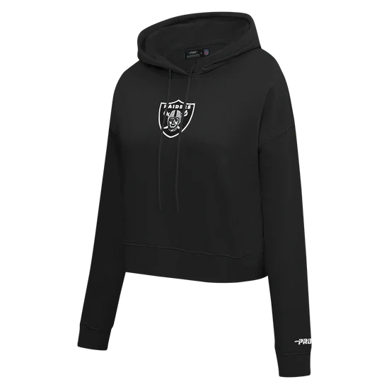 Pro Standard Women Las Vegas Raiders Wingspan FLC Cropped Hoodie product image 3, provided for visual reference and product