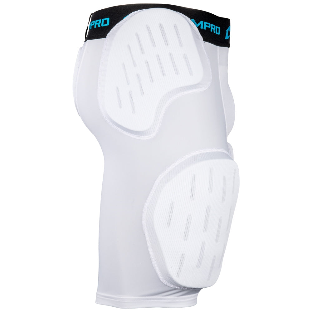 Champro Compression Formation 5-Pad Girdle Shorts-White product image 3, provided for visual reference and product detail