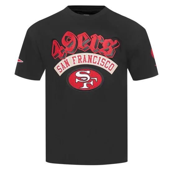 Pro Standard San Francisco 49ers Best OF Drop Shoulder T-Shirt-Black product image 1, provided for visual reference and