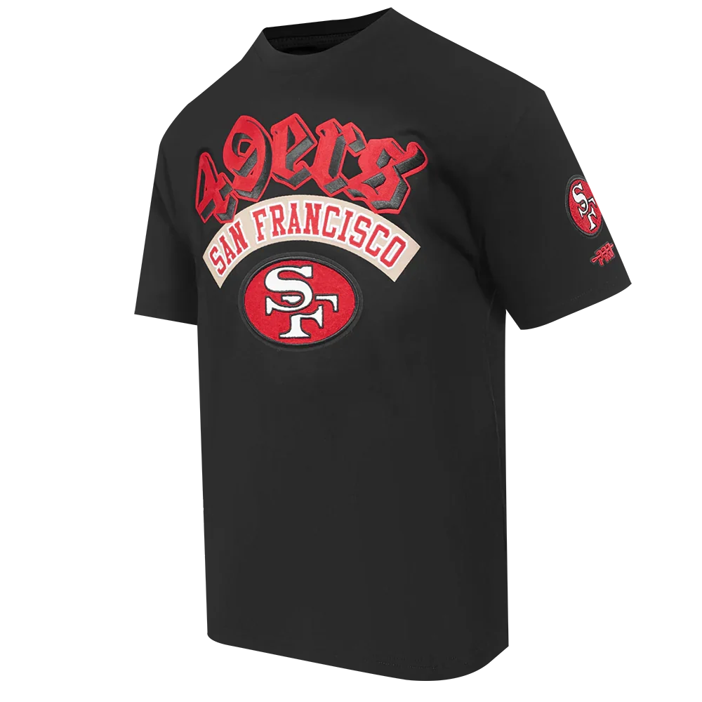 Pro Standard San Francisco 49ers Best OF Drop Shoulder T-Shirt-Black product image 3, provided for visual reference and