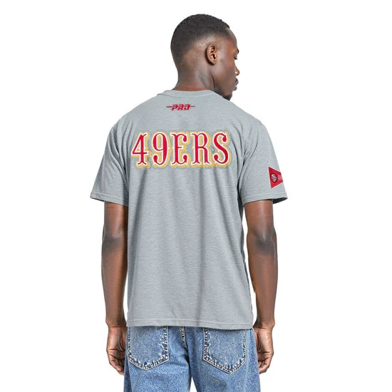 Pro Standard San Francisco 49ers Best OF Drop Shoulder T-Shirt-Heather Gray product image 4, provided for visual reference