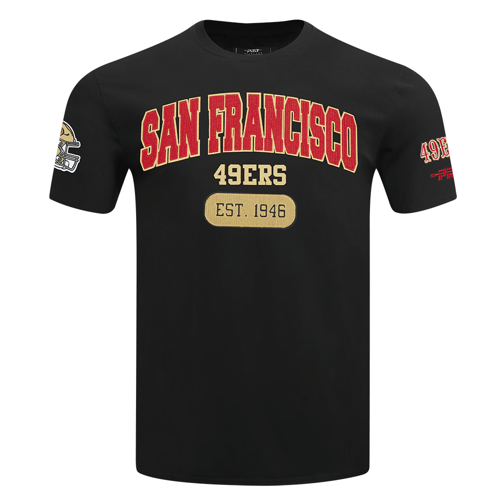 Pro Standard Men San Francisco 49ers City Arch T-Shirt - Black product image 1, provided for visual reference and product