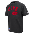 Pro Standard Men San Francisco 49ers First Team Enzyme Wash T-Shirt - Washed Black product image 1, provided for visual