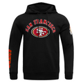 Pro Standard San Francisco 49Ers Classic Bristle Flc Po Hoodie-Black product image 1, provided for visual reference and