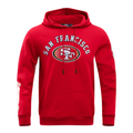 Pro Standard San Francisco 49Ers Classic Bristle Flc Po Hoodie-Red product image 1, provided for visual reference and