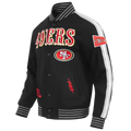 Pro Standard Men San Francisco 49ers PRO GAME DAY DBL KNIT JACKET product image 1, provided for visual reference and product