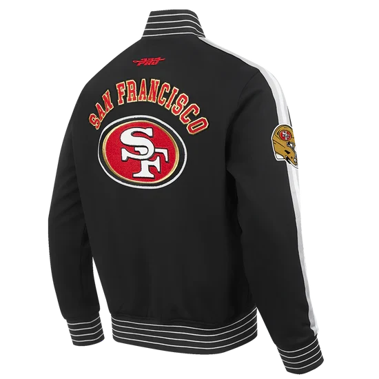 Pro Standard Men San Francisco 49ers PRO GAME DAY DBL KNIT JACKET product image 2, provided for visual reference and product