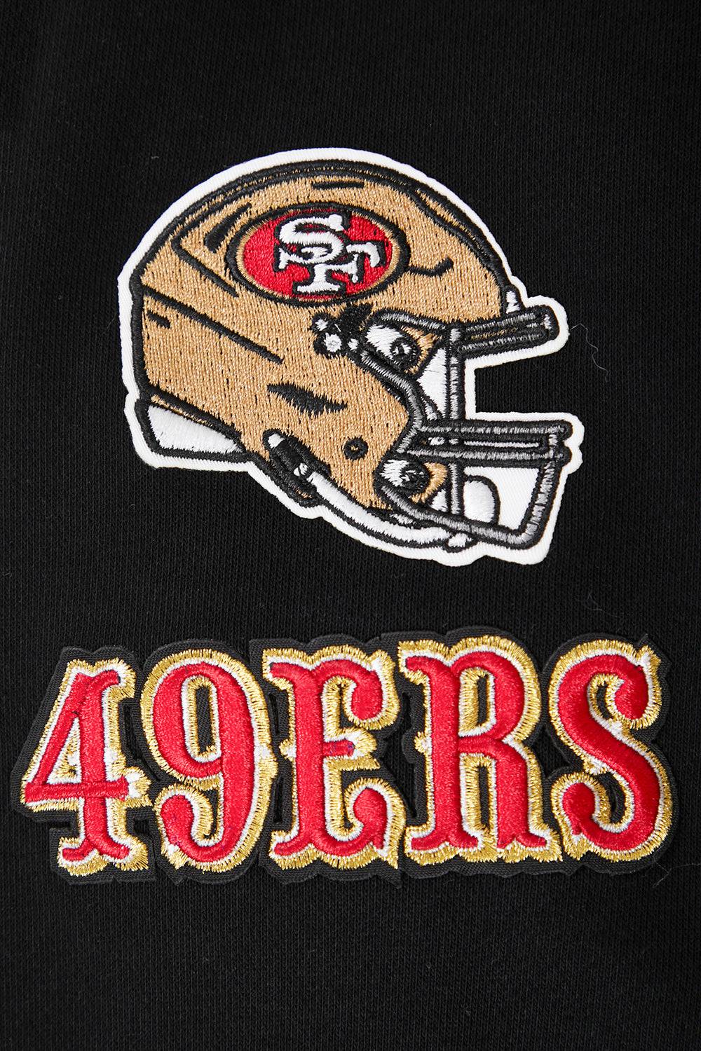 Pro Standard Women San Francisco 49ers Classic Cropped Pullover Hoodie - Black product image 4, provided for visual