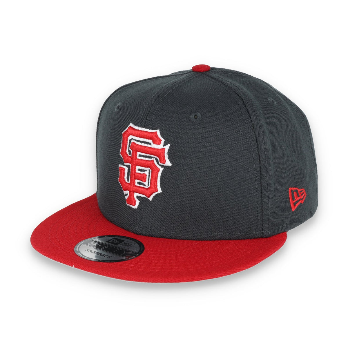 New Era San Francisco Giants 2-Tone Color Pack 9FIFTY Snapback Hat-Grey/Scarlet product image 3, provided for visual