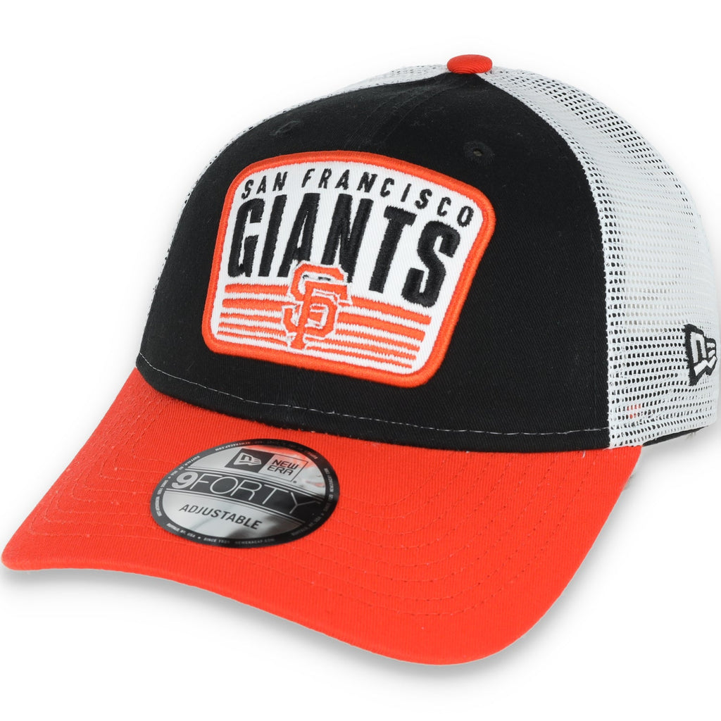 New Era San Francisco Giants Patch Trucker 9FORTY ADJUSTABLE product image 1, provided for visual reference and product
