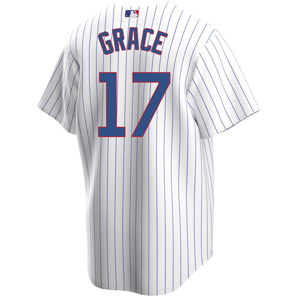Mark Grace Chicago Cubs Home Pinstripe Men Replica Jersey product image 2, provided for visual reference and product detail
