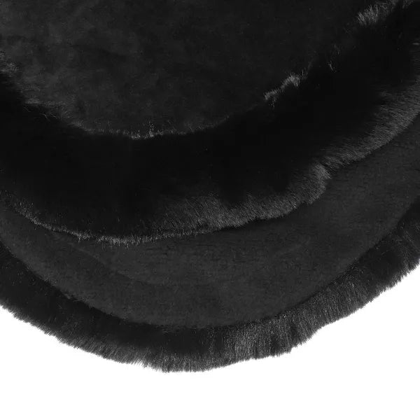 NFL Las Vegas Raiders Fur Trim Poncho product image 3, provided for visual reference and product detail review