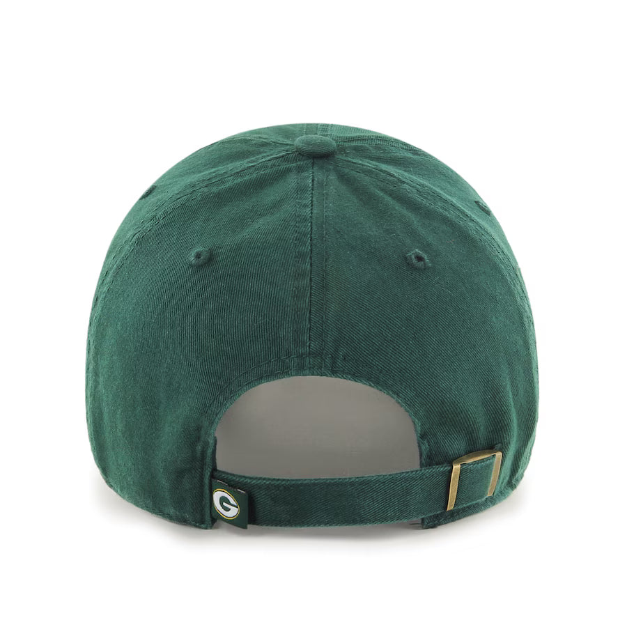 Green Bay Packers Green '47 Clean Up Adjustable Hat product image 2, provided for visual reference and product detail review