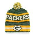 Green Bay Packers '47 Dark Green Bering Cuffed Knit Hat product image 1, provided for visual reference and product detail