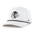 Chicago Blackhawks White Rope '47 Hitch Adjustable Hat product image 1, provided for visual reference and product detail