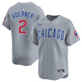 Nico Hoerner Chicago Cubs Nike Limited Grey Road Jersey product image 1, provided for visual reference and product detail
