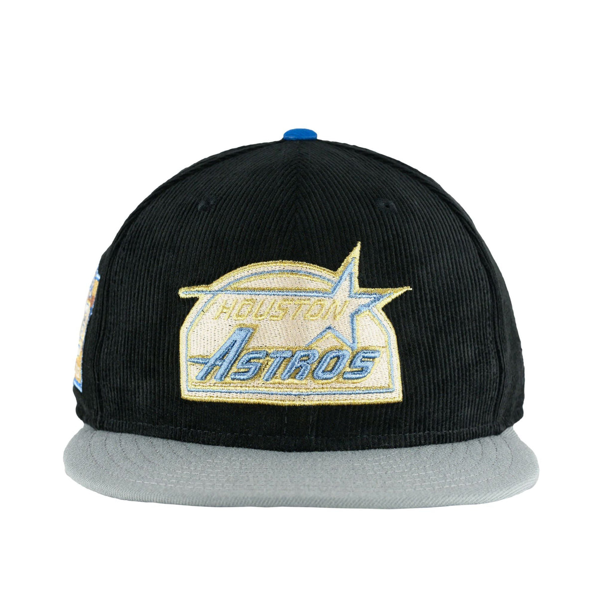 Houston Astros 50th Black Cord New Era 59FIFTY Fitted Hat product image 3, provided for visual reference and product detail
