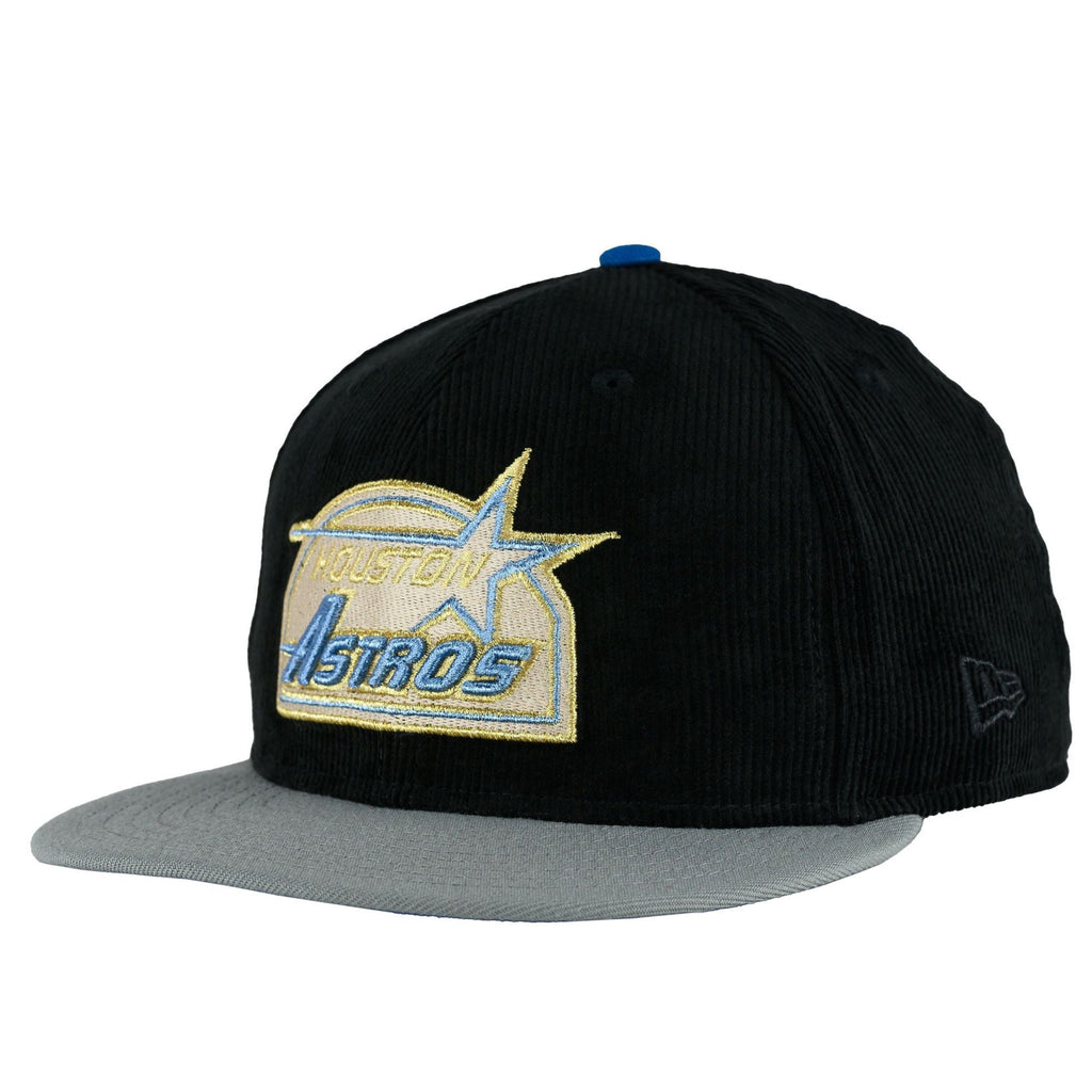 Houston Astros 50th Black Cord New Era 59FIFTY Fitted Hat product image 4, provided for visual reference and product detail