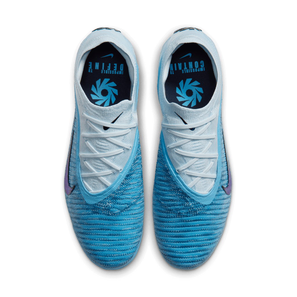 Nike Phantom 6 Low Elite "Erling Haaland" FG Soccer Cleats - Baltic Blue product image 4, provided for visual reference and