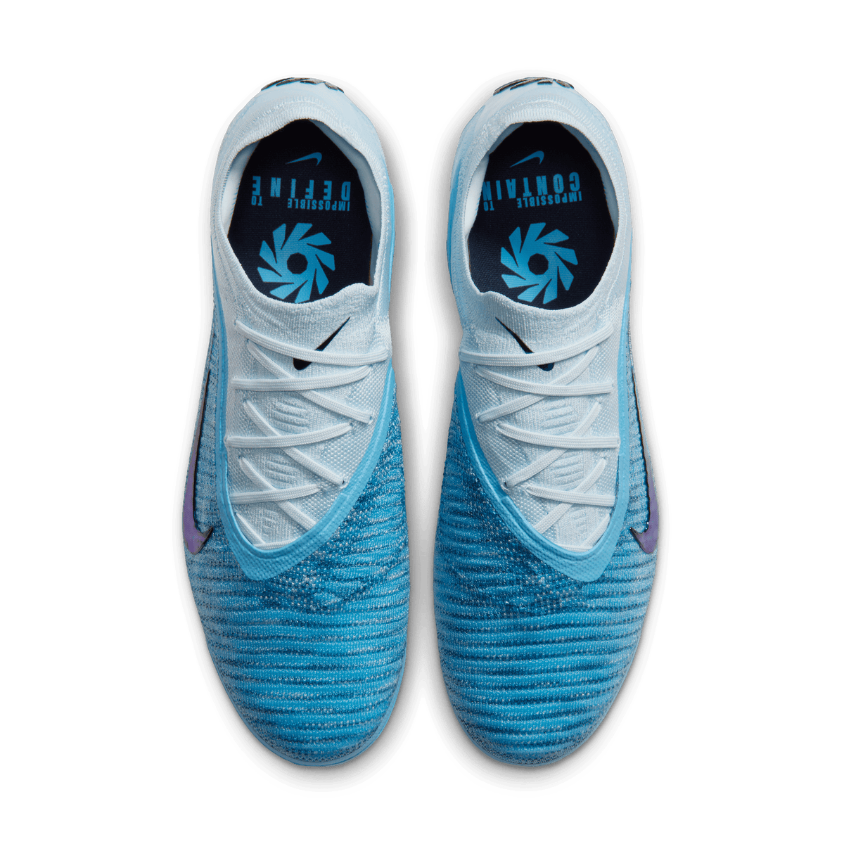 Nike Phantom 6 Low Elite "Erling Haaland" FG Soccer Cleats - Baltic Blue product image 4, provided for visual reference and