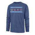 Chicago Cubs '47 Franklin Cadet Blue Four Logos Long Sleeve T-Shirt product image 1, provided for visual reference and