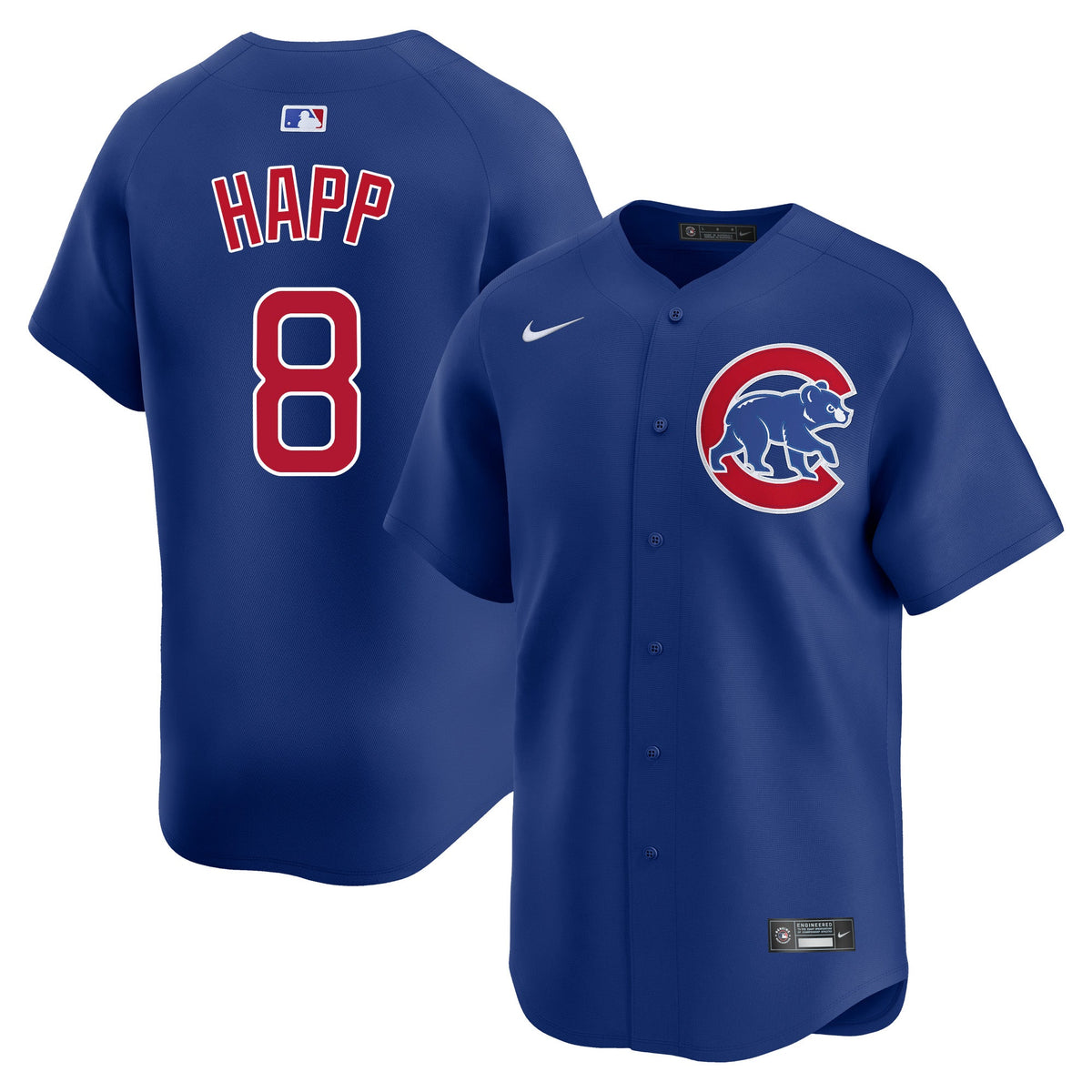 Ian Happ Chicago Cubs Nike Royal Alternate Limited Jersey product image 1, provided for visual reference and product detail