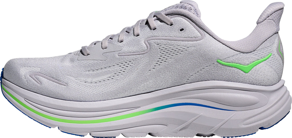 Hoka Clifton 10 Men Running Shoes - Grey | Running & Training product image 3, provided for visual reference and product