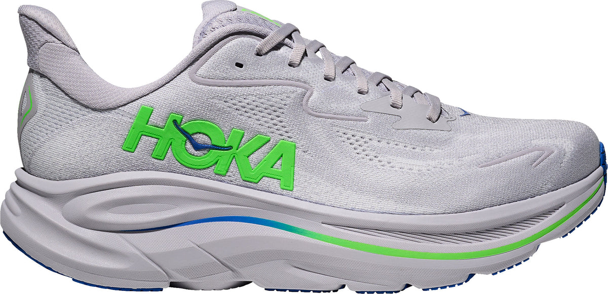 Hoka Clifton 10 Men Running Shoes - Grey | Running & Training product image 1, provided for visual reference and product