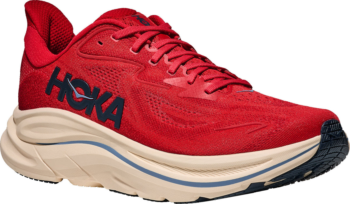 Hoka Clifton 10 Men Running Shoes - Red | Running & Training product image 6, provided for visual reference and product