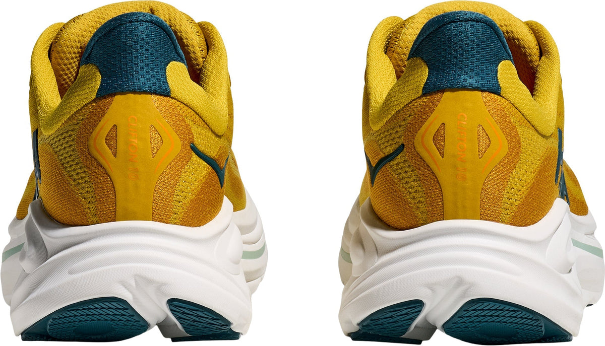 Hoka Clifton 10 Men Running Shoes - Yellow | Running & Training product image 5, provided for visual reference and product