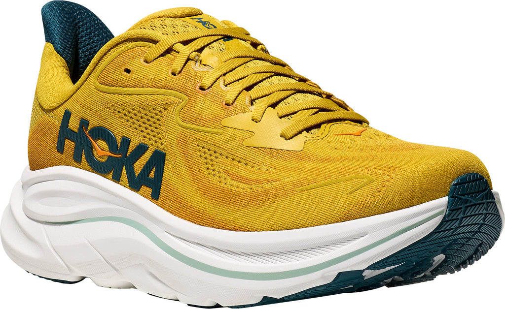 Hoka Clifton 10 Men Running Shoes - Yellow | Running & Training product image 6, provided for visual reference and product