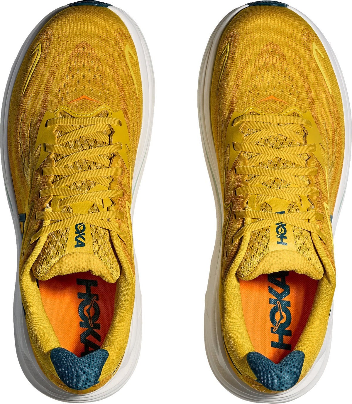 Hoka Clifton 10 Men Running Shoes - Yellow | Running & Training product image 4, provided for visual reference and product