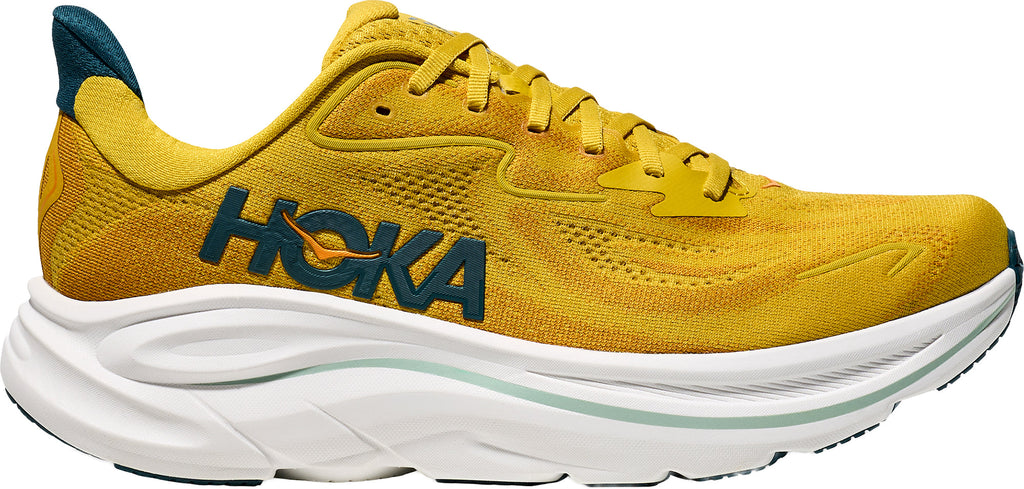 Hoka Clifton 10 Men Running Shoes - Yellow | Running & Training product image 1, provided for visual reference and product