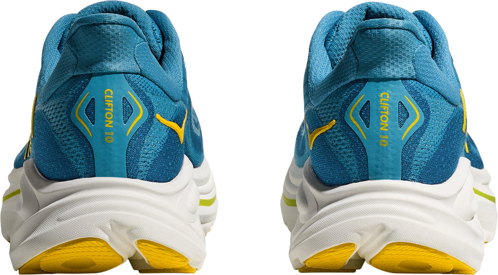 Hoka Clifton 10 WIDE FIT Men Running Shoes - Blue | Running & Training product image 5, provided for visual reference and