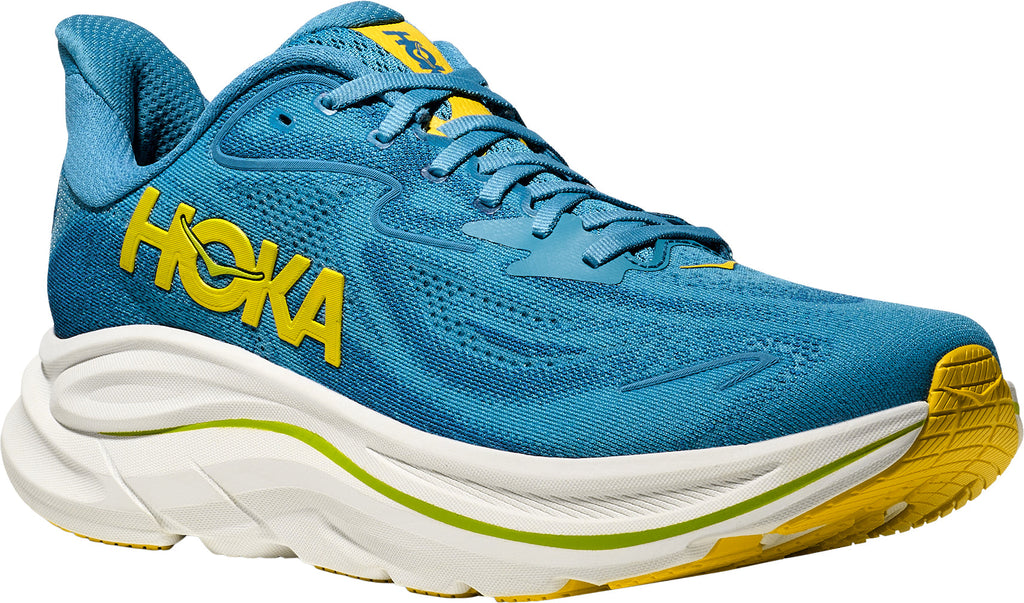 Hoka Clifton 10 WIDE FIT Men Running Shoes - Blue | Running & Training product image 6, provided for visual reference and