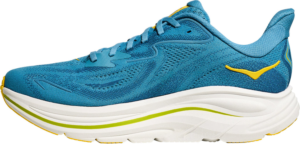 Hoka Clifton 10 WIDE FIT Men Running Shoes - Blue | Running & Training product image 3, provided for visual reference and