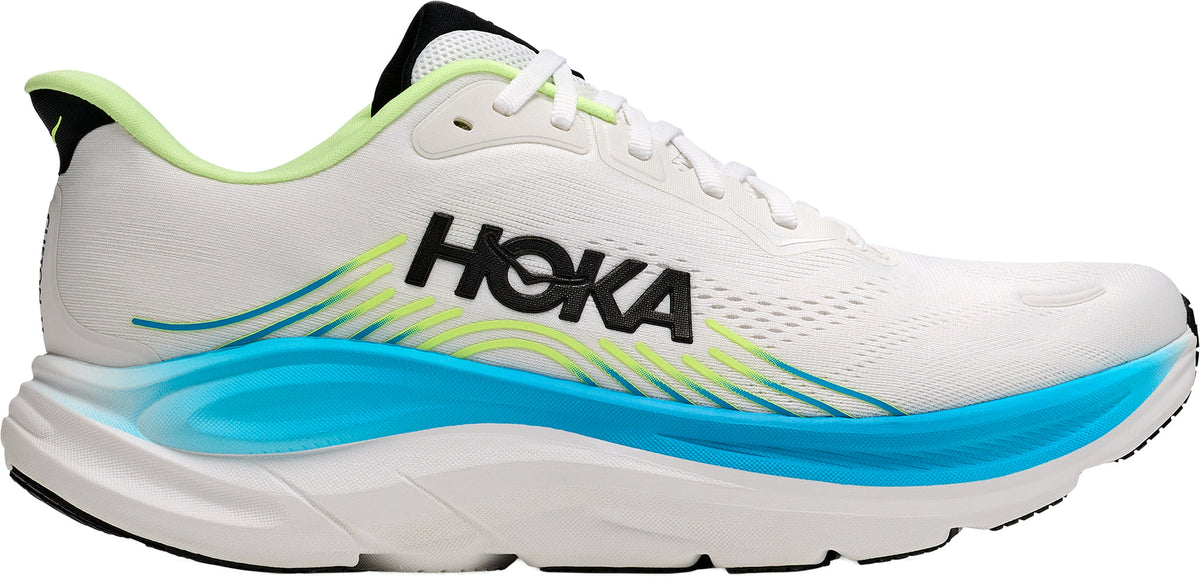 Hoka Clifton 11 Men Running Shoes - White | Running & Training product image 1, provided for visual reference and product