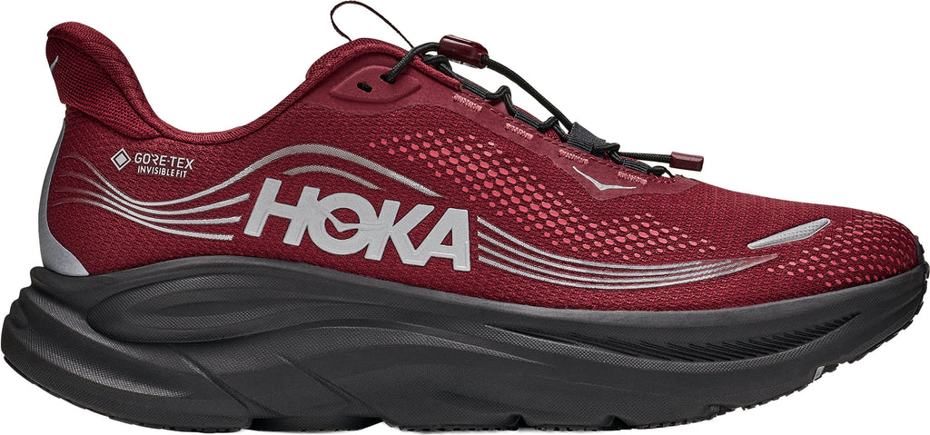 Hoka Clifton 22 GORE-TEX Men Running Shoes - Red | Running & Training product image 1, provided for visual reference and