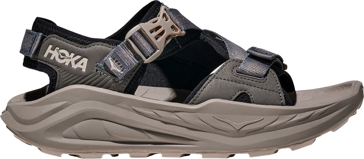 Hoka Infini Hike TC Men Walking Sandals - Black | Everyday Comfort product image 1, provided for visual reference and