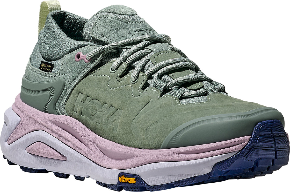 Hoka Kaha 3 Low GORE-TEX Women Walking Shoes - Green | Outdoor Performance product image 6, provided for visual reference