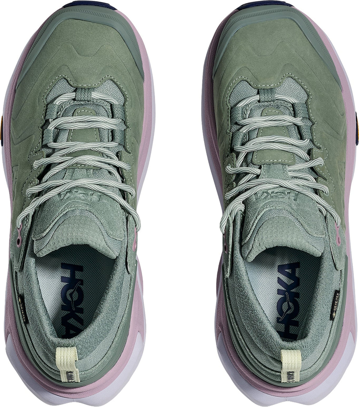 Hoka Kaha 3 Low GORE-TEX Women Walking Shoes - Green | Outdoor Performance product image 4, provided for visual reference